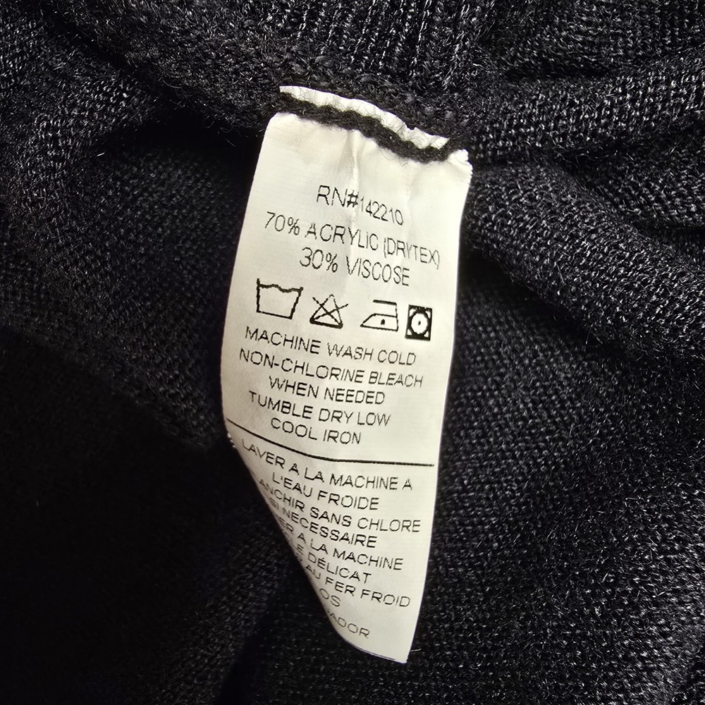 Mersea Catalina One Size Sweater Top Black Pockets Split Sides Relaxed Coastal - Picture 9 of 9